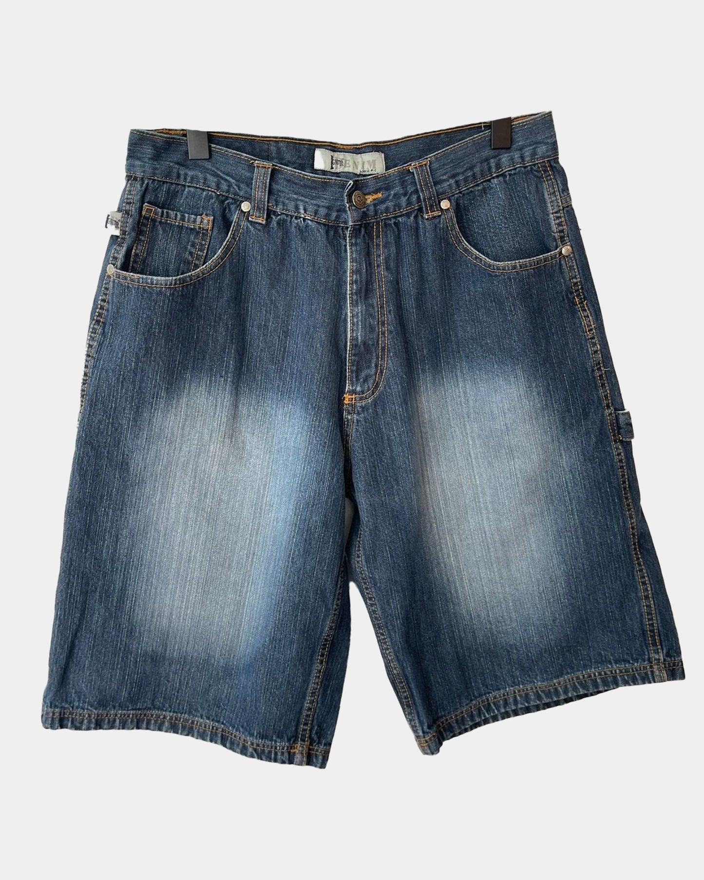 Vintage 90s 2000s Jean Denim Faded Shorts Jorts 32 34 36
