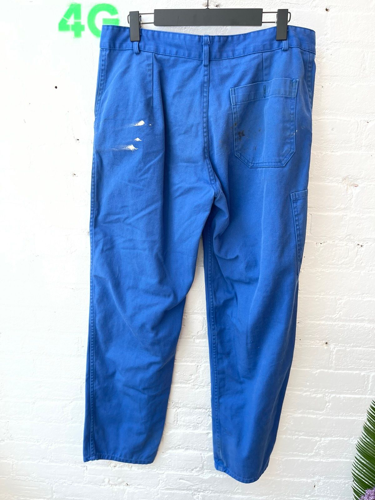 Vintage FRENCH WORK PANTS BLUE BLUE Skater
