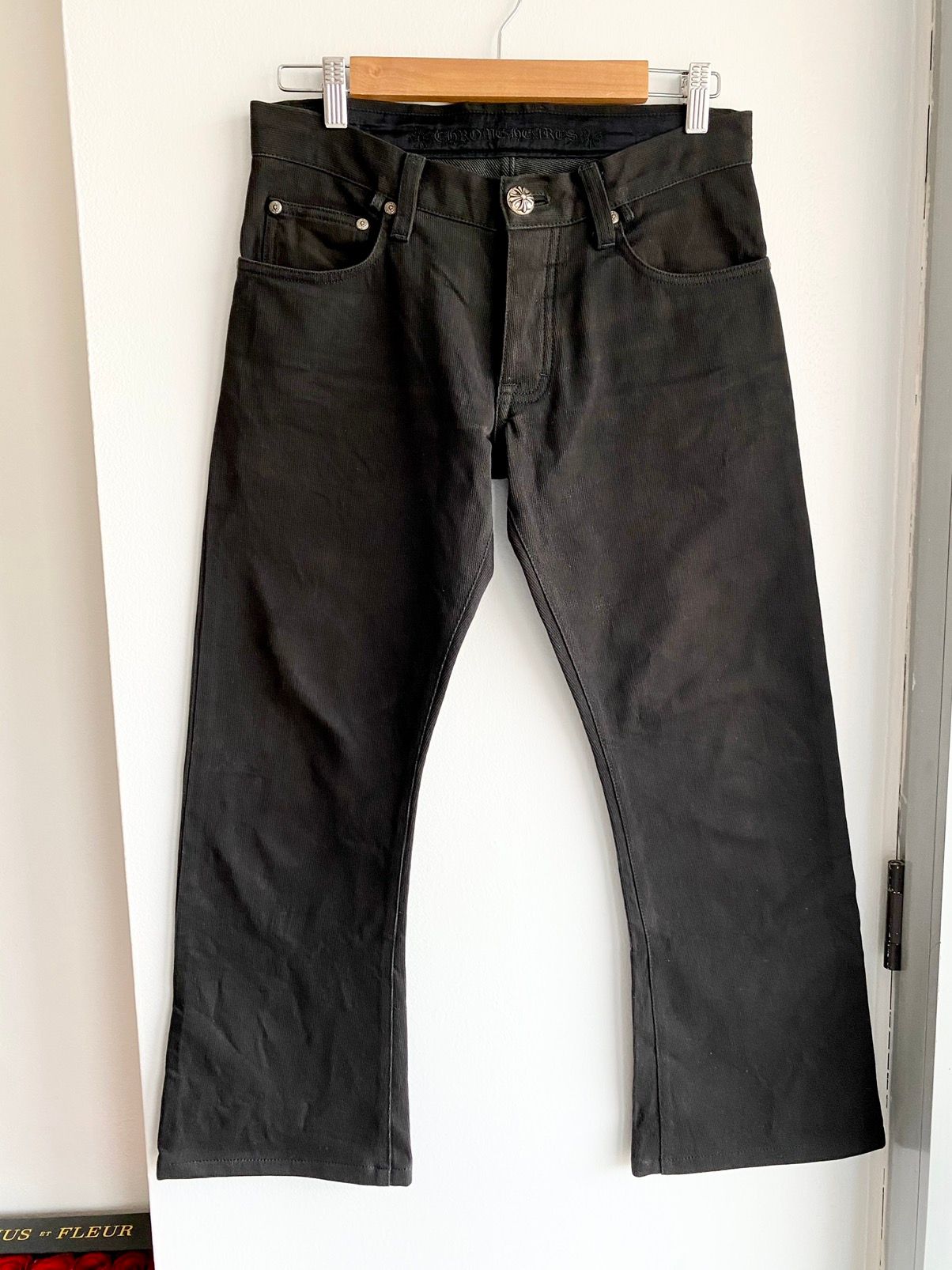 Chrome Hearts Cropped Skater Chino Corduroy Pants Jeans