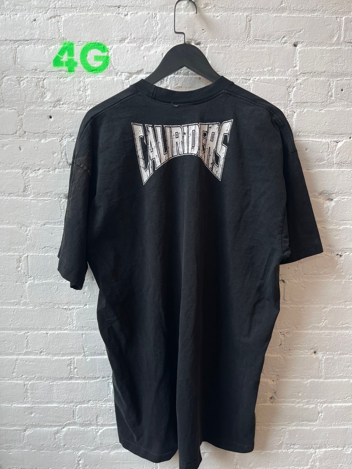 Vintage Cali Raiders Skull Spell Out Oversized Shirt