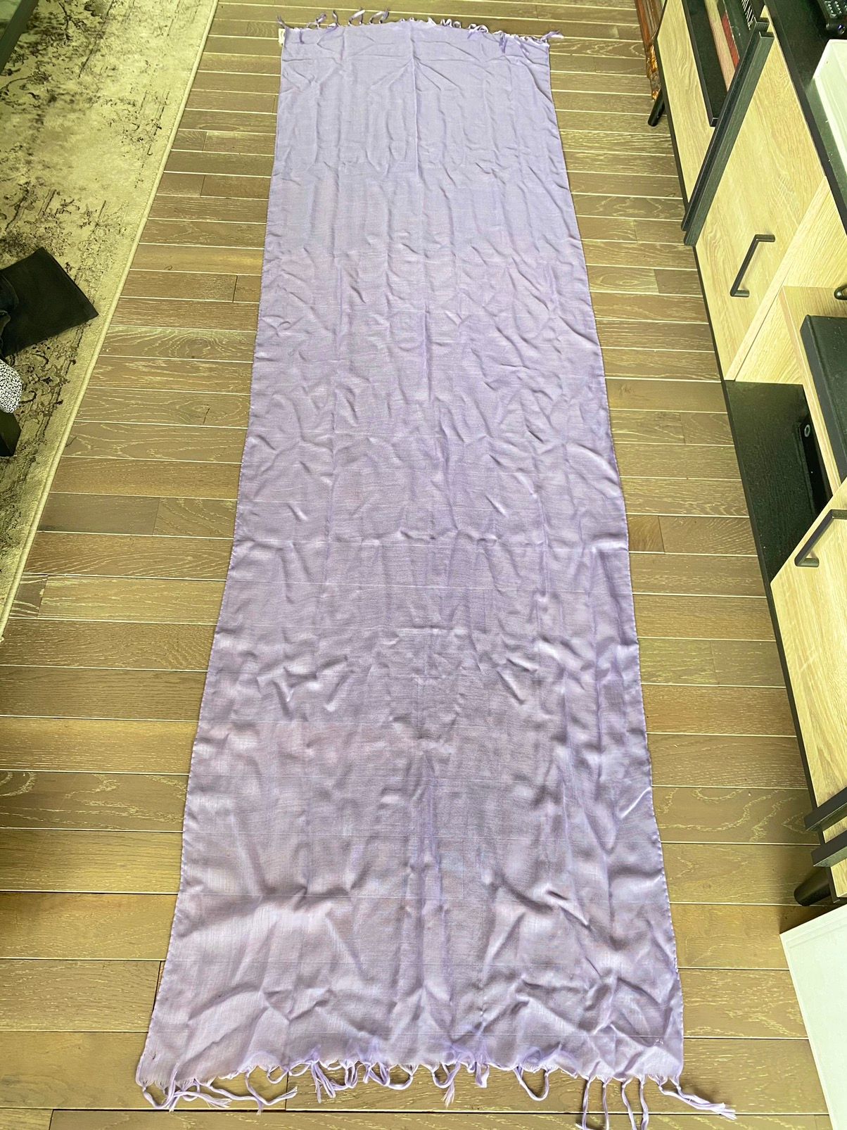 SS16 Surf Sound Large SILK CASHMERE Lavender Purple Scarf