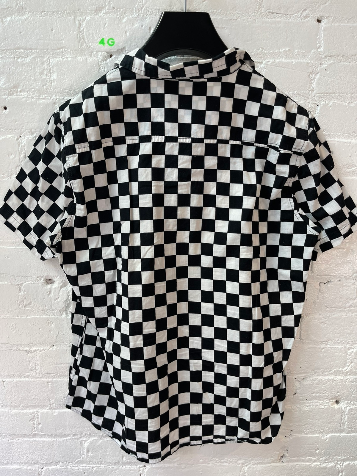 Vintage MTV Checkered Button Up Party Or Vacation Shirt
