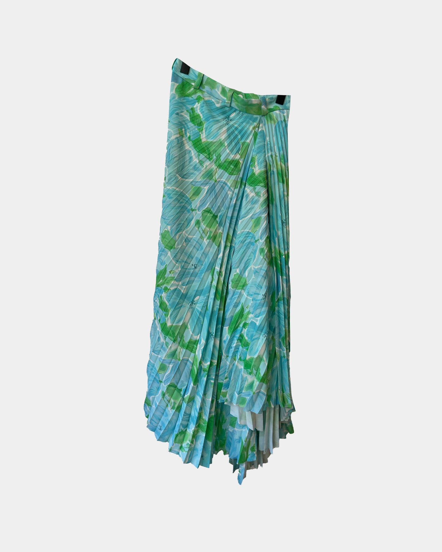Balenciaga Dynasty Floral-Print pleated skirt