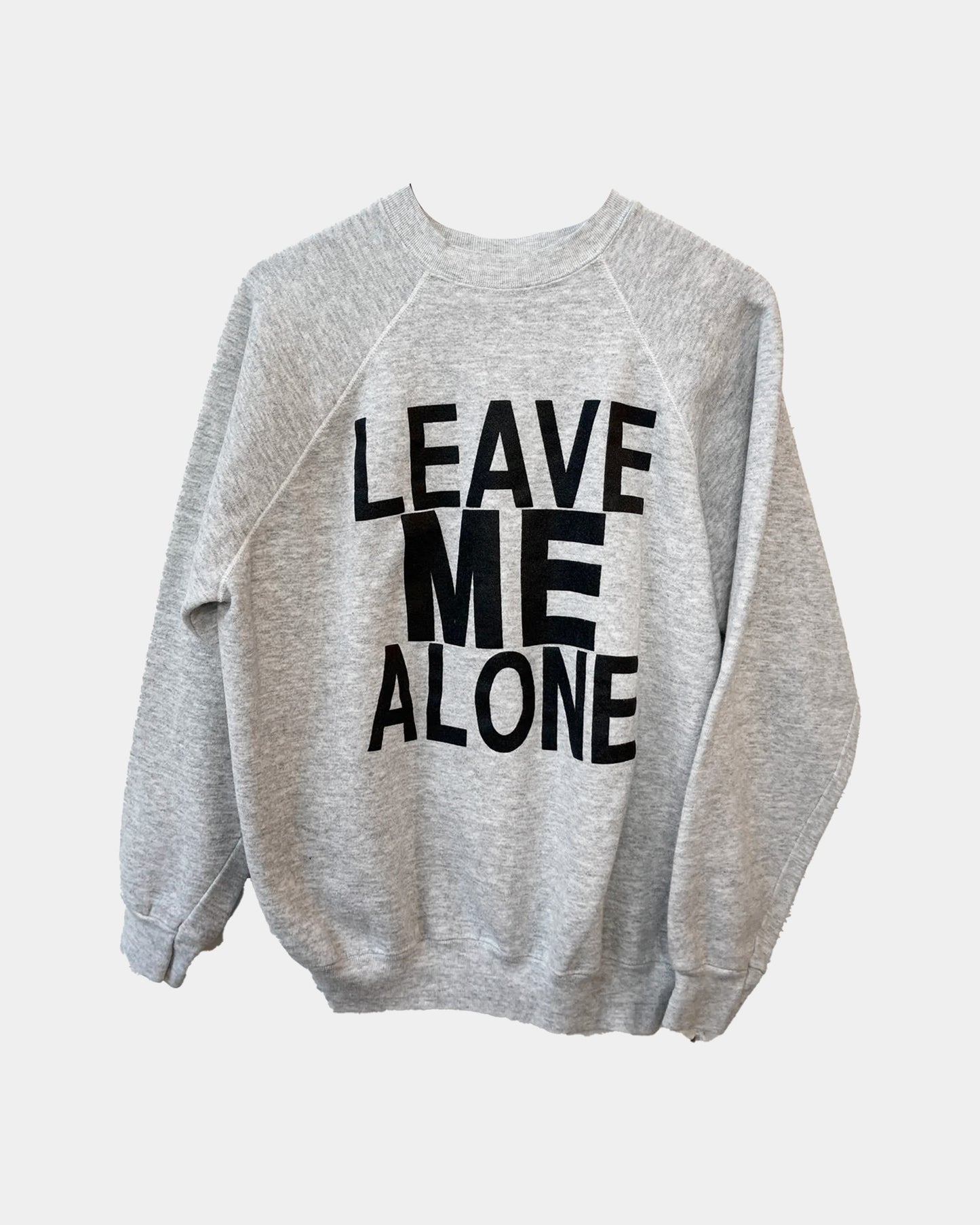Vintage LEAVE ME ALONE Sweater Pullover Sweatshirt XL
