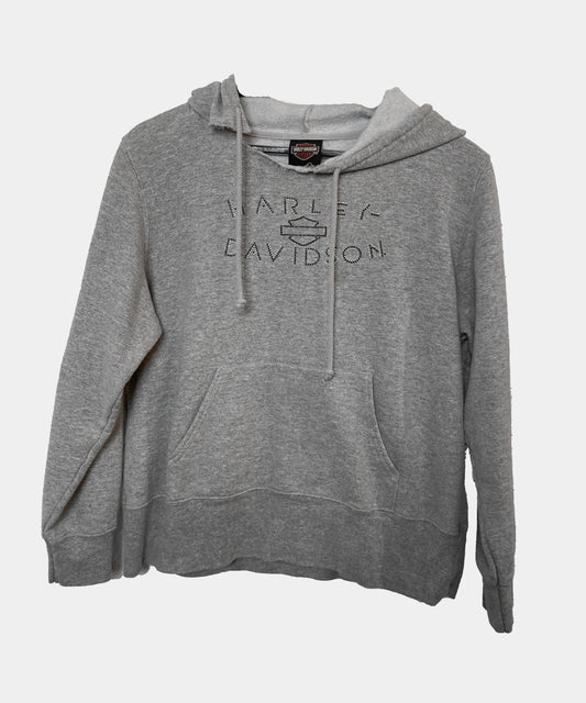 Vintage HARLEY Davidson Crystal Spell Out Hoodie Sweater