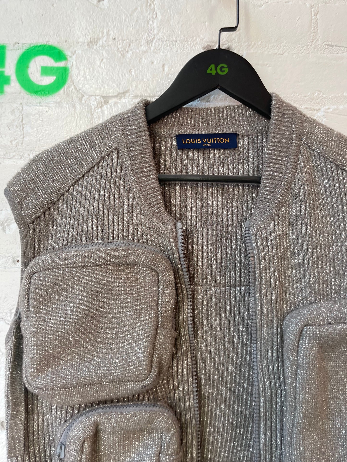 Louis Vuitton Grey Knit utility vest – 4GSELLER-NY