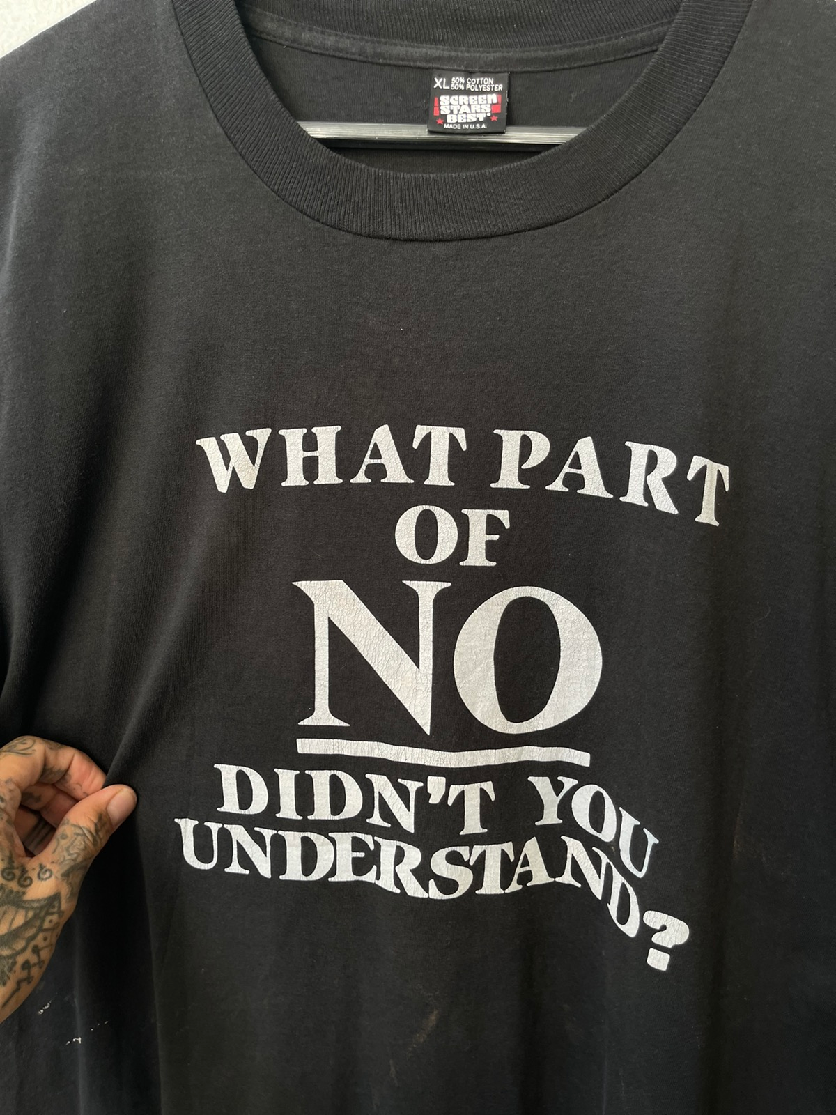 Vintage 90s THRASHED What Part NO You Understand Shirt