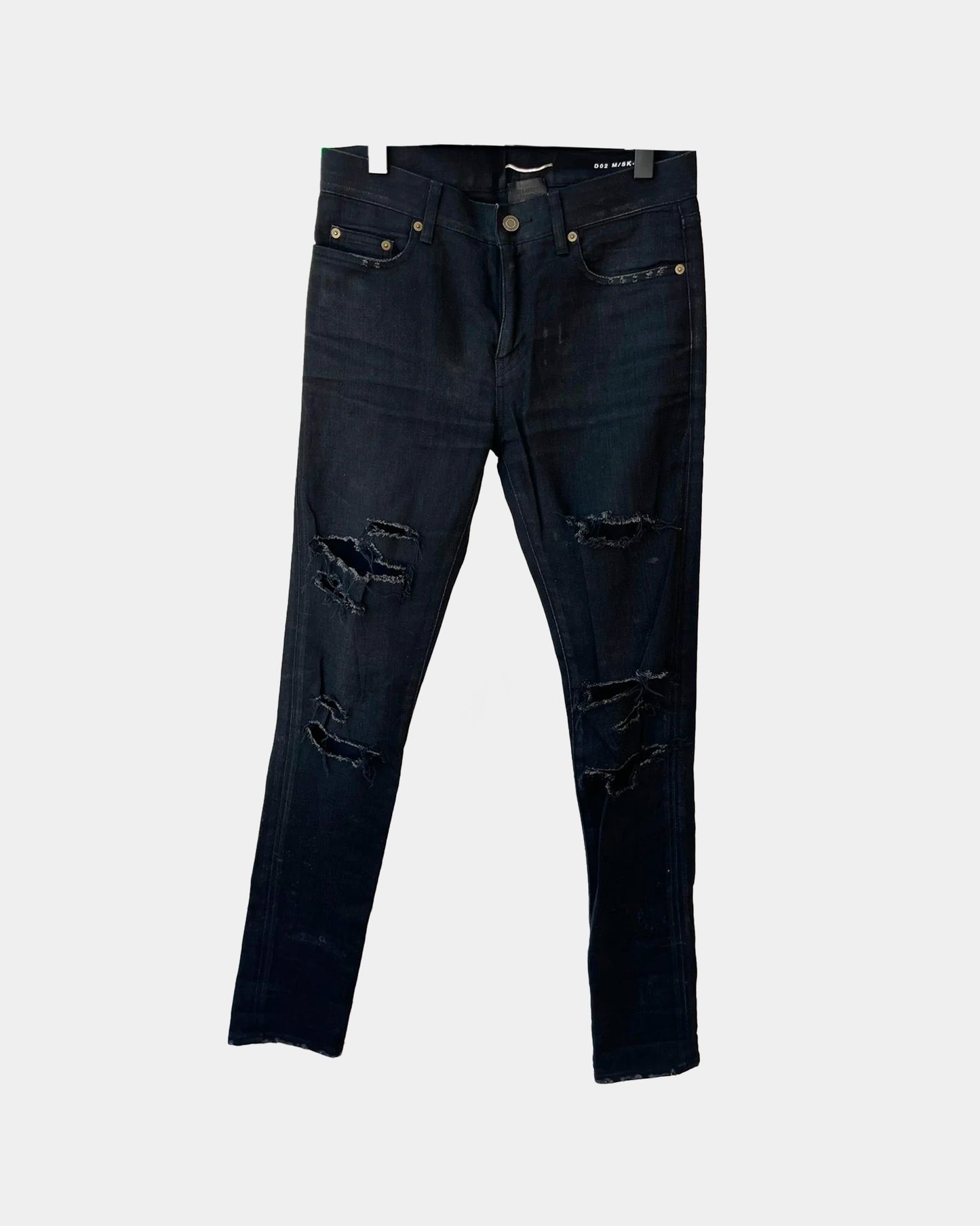 SLP FW15 D02 Black Skinny Distressed Jeans *UNALTERED*