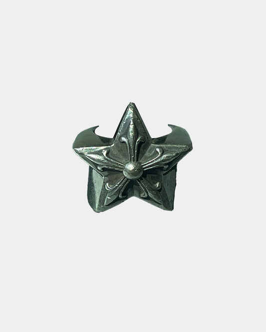 Chrome Hearts XL SOLID SILVER STAR RING LARGE