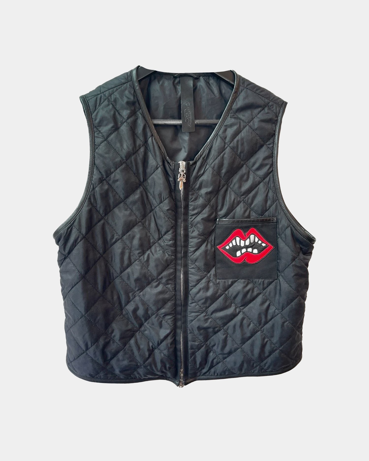 Chrome Hearts OFFSET PERSONAL QUILTED PATCH VEST JACKET