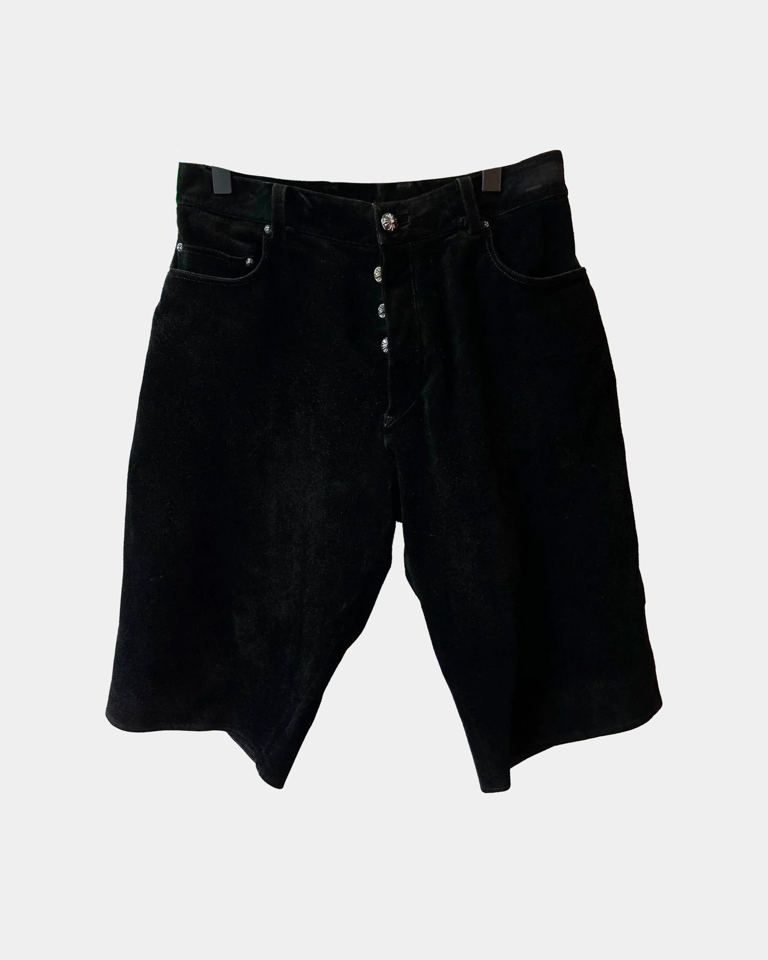 Chrome Hearts SUEDE BLACK LEATHER Shorts